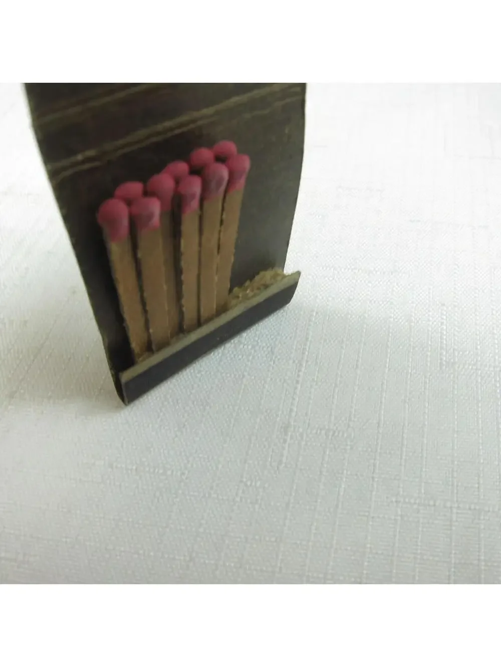 3 Vintage Matchbook SafetyEdge Diamond Wax Paper Portis Hats Walgreen Drug Store
